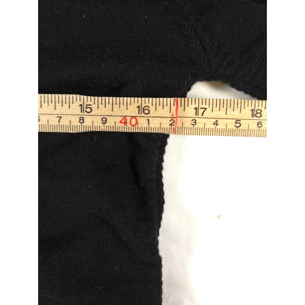 Mystree Femme Sweater Black Size Large Stretch Bubble Knit Excellent Condition - Picture 6 of 8
